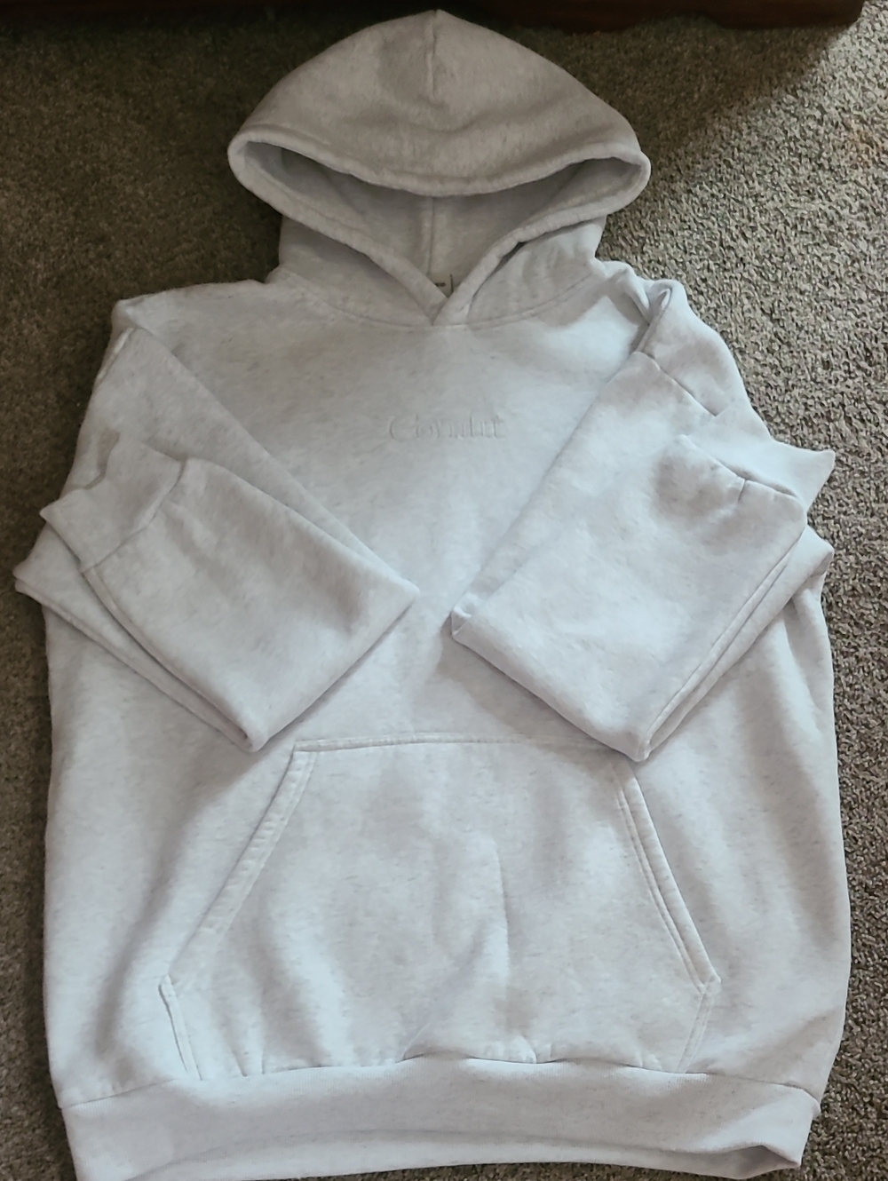 COMFRT HOODIE SHRUNK A LITTLE.